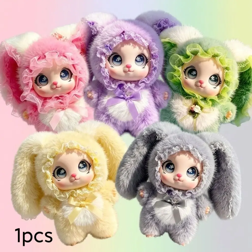 Plush Bunny Doll Series, Adorable Plush Keychain, Cute Doll for Girls, Small Gift, Soft and Cozy, Perfect for Collectors and Fans