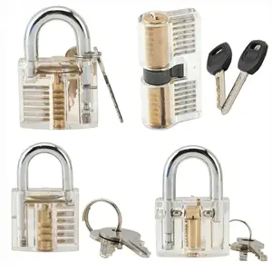 Visible See-Through Pick Lock - Professional Locksmith Hardware Training Model for Skill Practice Locking Mechanism