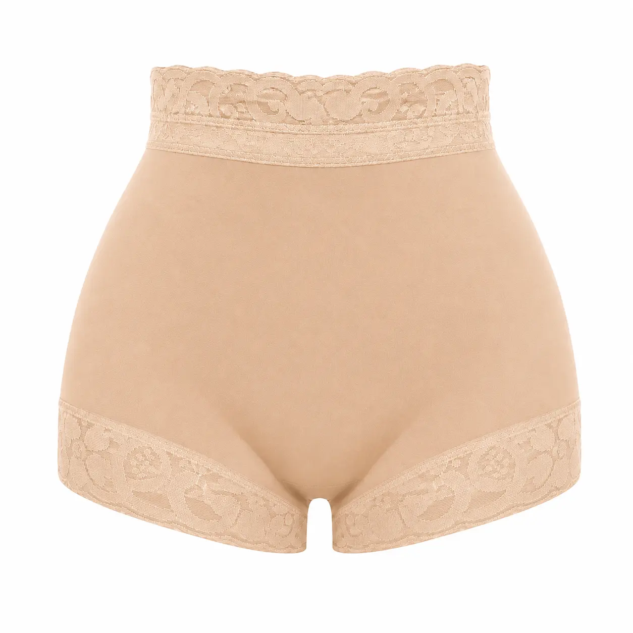 Women's High-Waist Silky Underwear - Elegant Lace-Edged Full-Coverage Briefs, Fits Smooth Lightweight Everyday Matching Ladies Panties with No Pinching Comfort