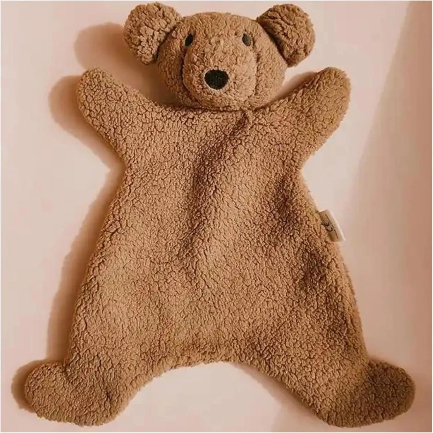 Unisex 12 Inch Soft Plush Comforter Teddy Bear Security Blanket, Snuggles Well Nursery Toy for Newborns & Infants 0-6 Months, Cuddly Plush