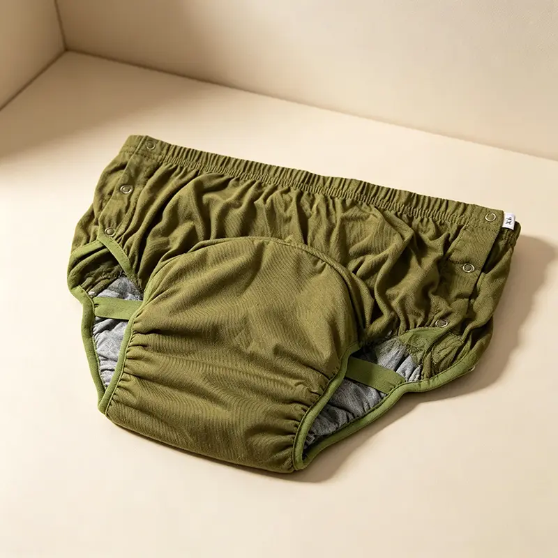 Washable Adult Diapers, Ultra-Absorbent Leak-Proof Incontinence Care Briefs, Reusable Unisex Underwear for Bedridden Elderly & Postpartum Care