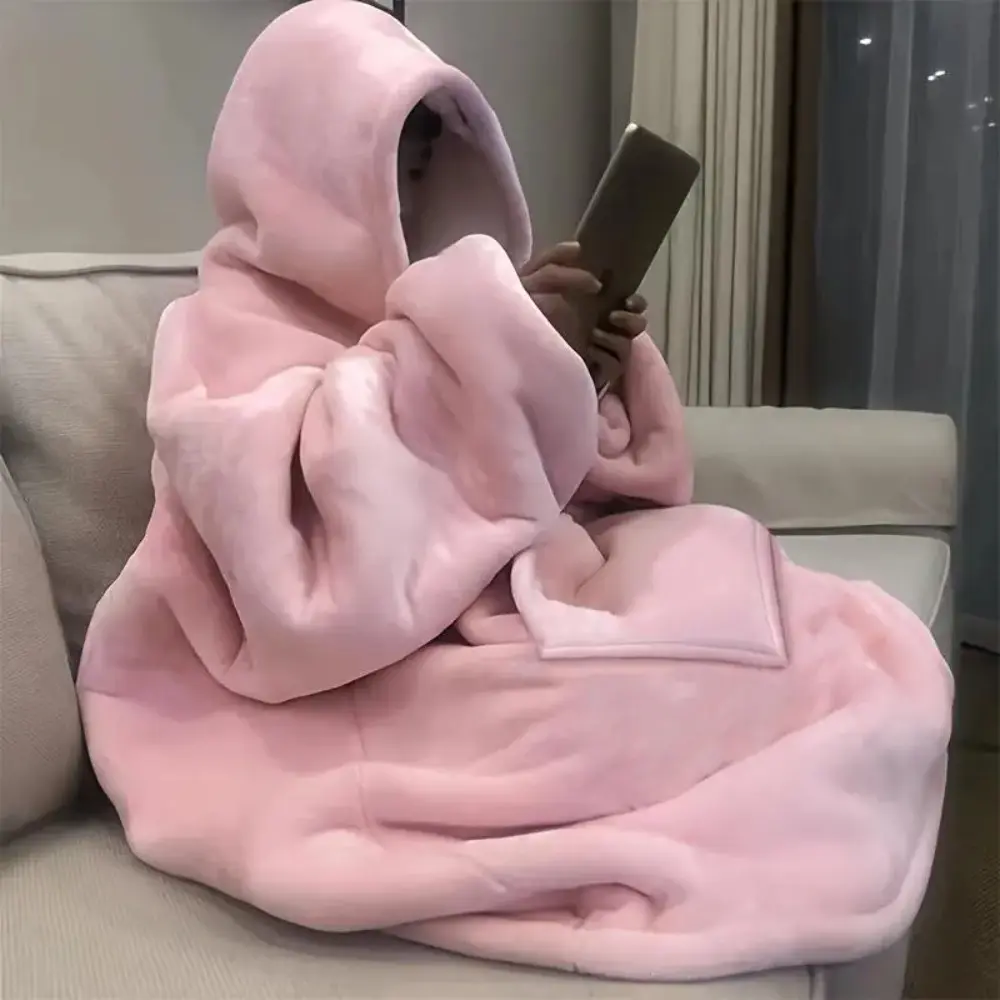 Women's Premium Bohemian Oversized Hoodie Blanket Pullover - Longsleeves, Ultra Soft Reversible Sweatshirt, Comfortable Polyester Fleece, Large Kangaroo Pocket, Machine Washable, Cozy Nights Loungewear, Christmas Gift Home Wear