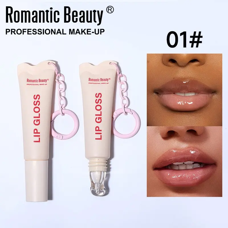 Shiny Lip Gloss, Moisturizing Lip Color, Promotes Collagen Production, Nourishing, Enhances Lips Fullness, Non-Sticky, Vegan, No Animal Testing