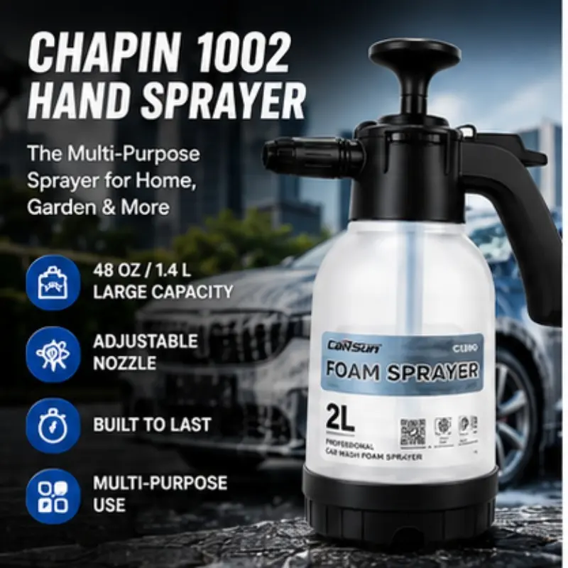 2L Pump Foam Sprayer, Thick Snow Foam, Pressure Sprayer for Car Wash, Garden & Home Cleaning, Efficient and Versatile Cleaner Tool, Snow Foam Lance