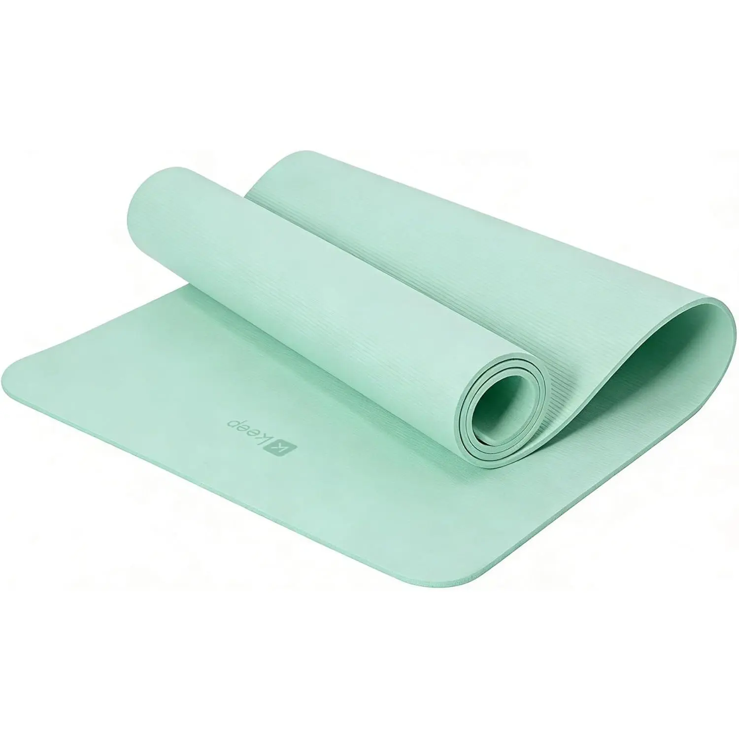 Unisex 72x24 in Double-Sided TPE Yoga Mat - 6mm (1/4 Inch) Non-Slip Exercise Mat for Home Gym, Yoga with Carrying Strap, Wipe Clean Oat White, Yoga/Pilates