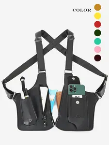 Adjustable Tactical Chest Bag, Crossbody Chest Design, Crossbody Chest Pack, Unisex PU Leather Shoulder Bag, Anti-Theft Outdoor Gear, Perfect Christmas Gift, Sporty Style