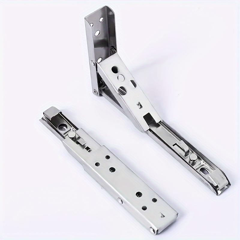 2 6 Pack Foldable Shelving Brackets Heavy Duty Space Saving Desktop Storage Organizer for Office Home Use