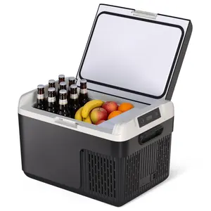 13QT Car Refrigerator, 12L Portable Compressor Freezer, -4°f to 68°f  Rapid Cooling Fridge for Road Trip Camping RV Truck, 12/24V DC Electric Cooler for Drinks Food