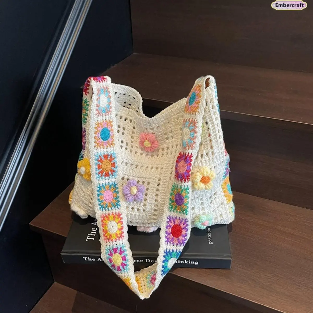 Women’s Woven Beach Tote Bag, Large-Capacity Crochet Shoulder Bag, Lightweight Knitted Handbag for Travel, Vacation, Casual Spring-Summer Outfits, Tote Bags, Beach Bag