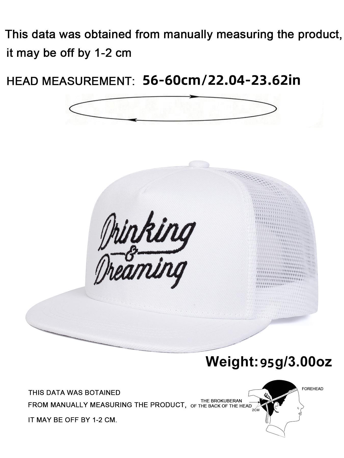 Drinking & Dreaming Trucker Hat, Casual Outdoor Adventure Hat for Men & Women, Fashion Accessories for Daily Wear