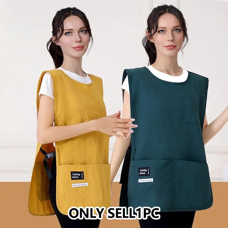Simple New Dirt Resistant Apron Vest, Kitchen Aprons for Kitchen Baking and Hair Salon, Unisex Workwear, Ideal for Cooking and Dining, Comfortable and Durable