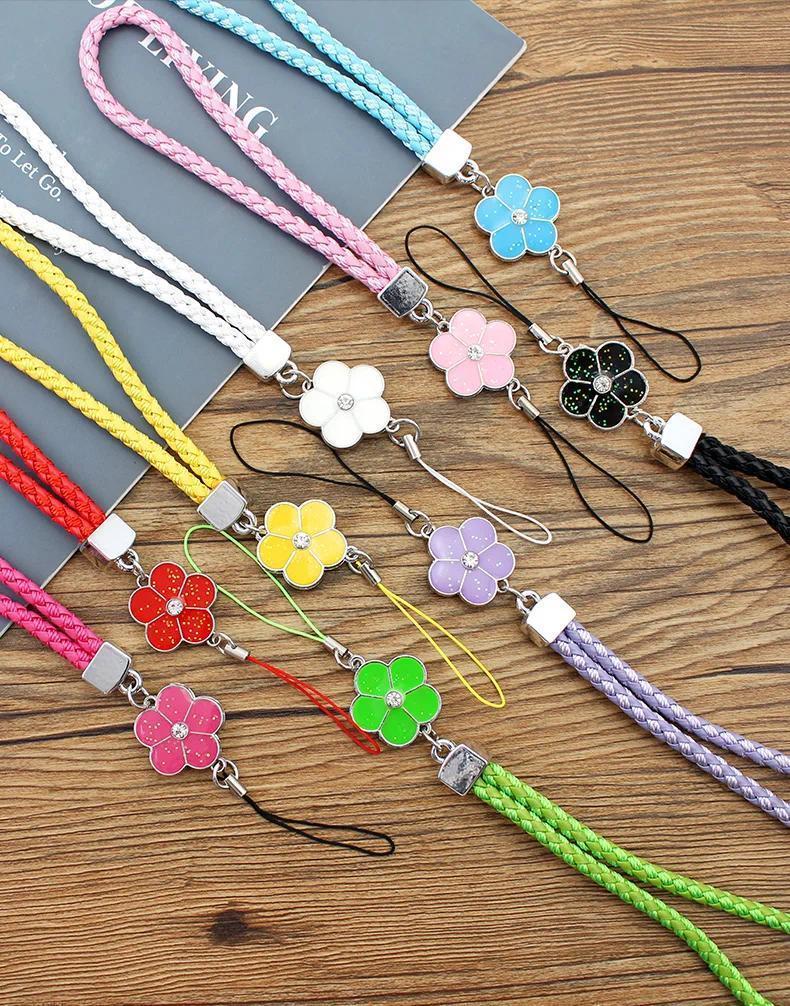 Multicolor Phone Charm Strap - Short Braided String, Anti-Lost Lanyard for Phones/Cameras, Keychain Gift Accessory