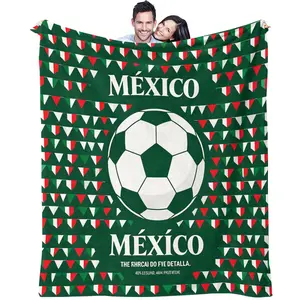 Mexican Talavera Tile Style Flannel Throw Blanket, Tropical Floral Motifs, Lightweight Breathable, Perfect for Summer Air-conditioned Rooms with Vacation Vibe