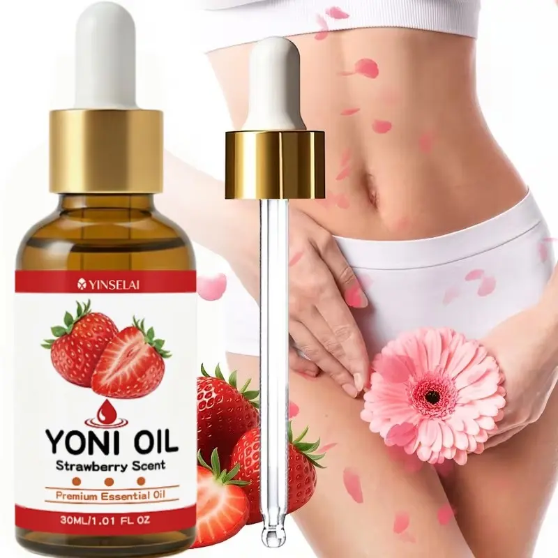 Moisturizing Strawberry Body Oil, Premium Essential Oil for Massage & Skin Softening, Aromatic Nourishing Oil 1.01 Fl Oz