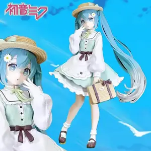 Stylish Hatsune Miku Country-Style Anime Figure – PVC Collectible Model – Birthday Gift