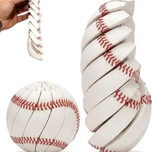 Baseball Puzzle Ball Toy, Portable Desktop Stress Relief Toy, Unisex Design, Perfect for Relaxation and Fun, Ideal Gift for All Ages