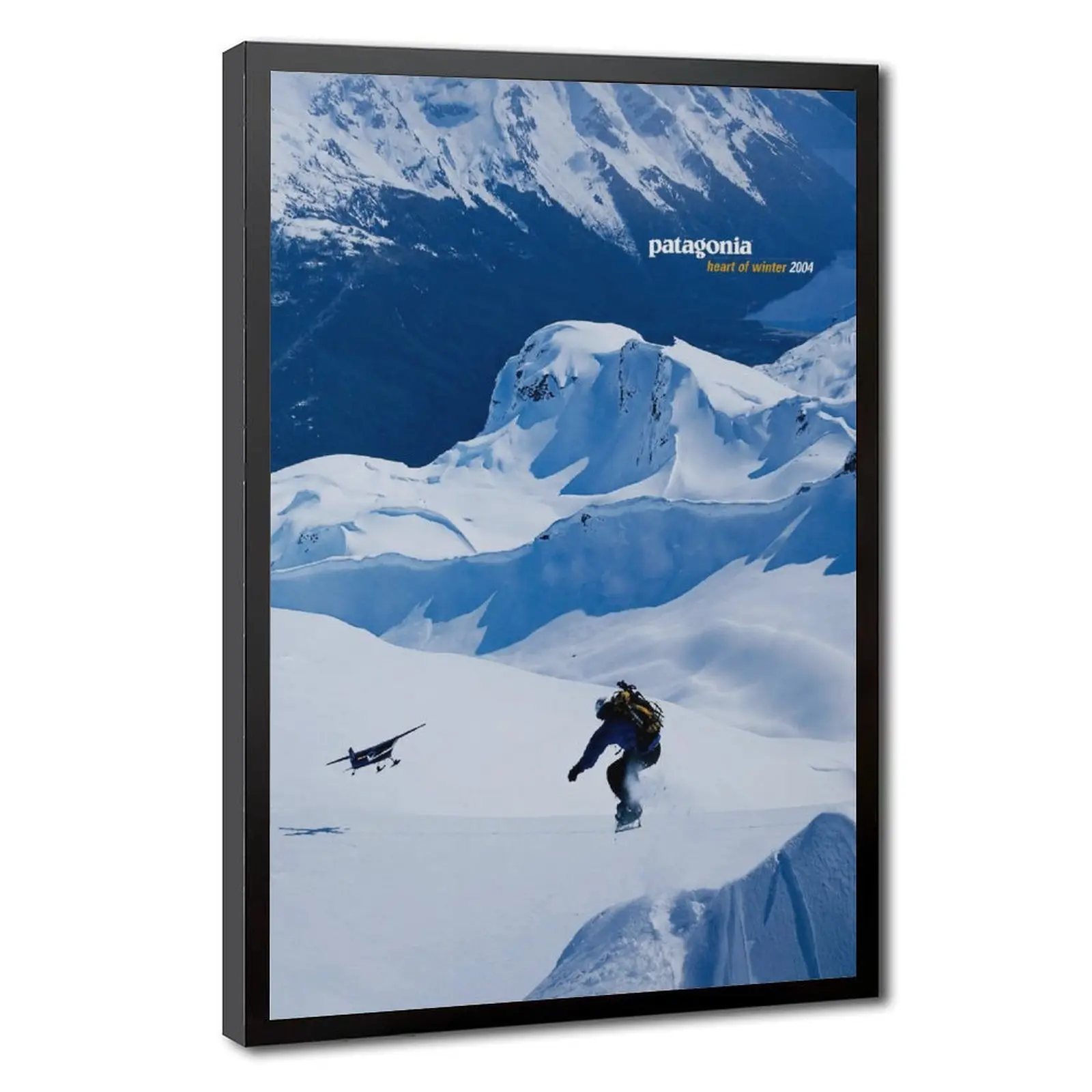 Heart of Winter Canvas Wall Art Skiing and Surfing Outdoor Lifestyle Art Poster for Living Room Bedroom Dorm Studio Wall Decor