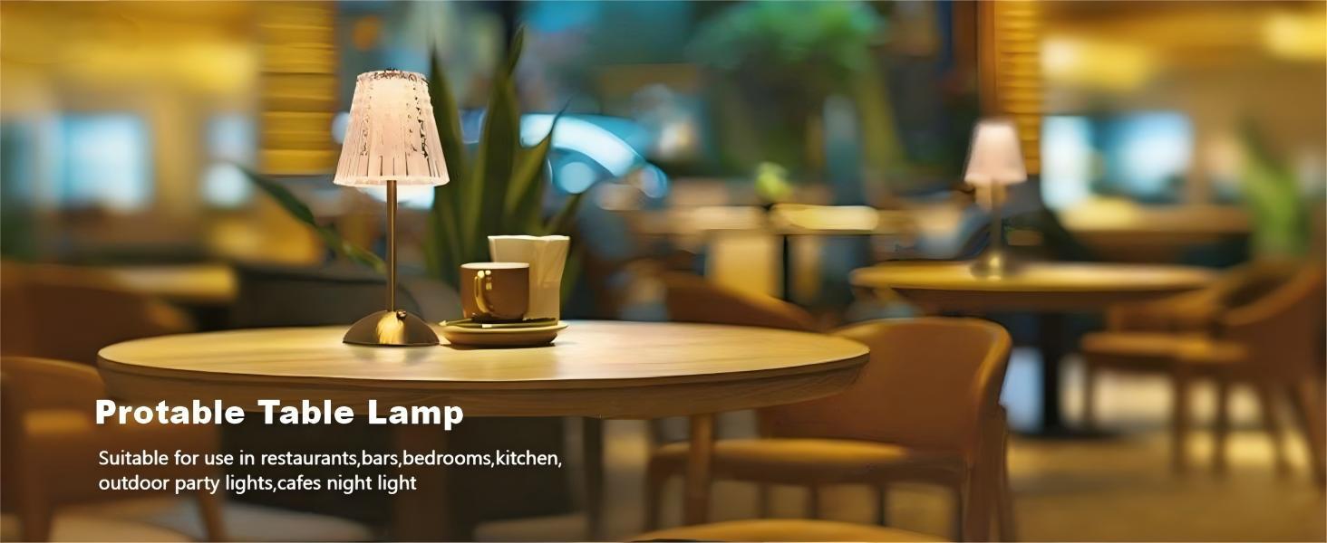 2 Pack Crystal Table Lamp, 5000mAh Rechargeable Battery Lamp with Touch Control, 3 Color Temperatures, Dimmable Brightness, Matte Aluminum Light for Bedroom/Bar/Kitchen/Outdoor, Home Décor