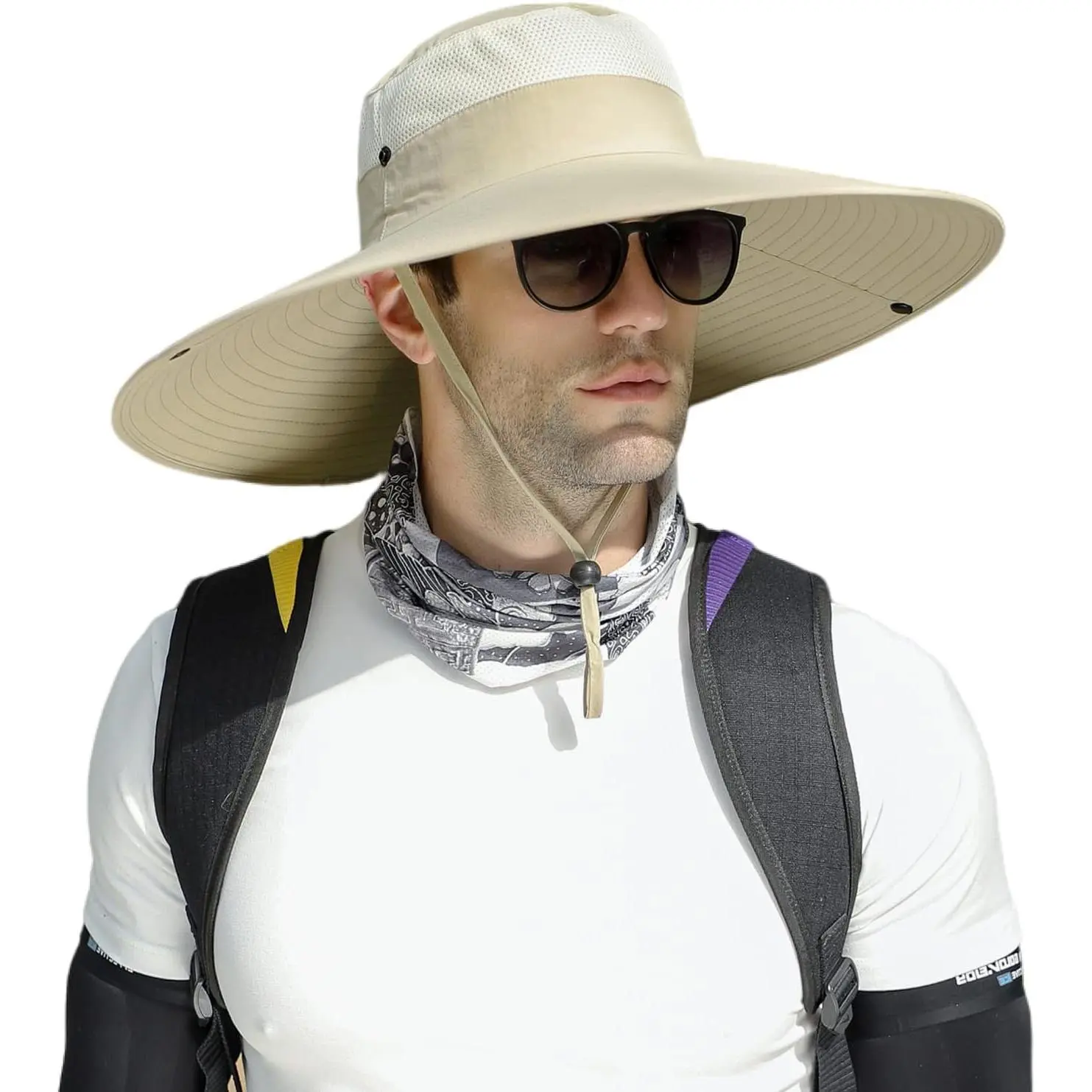 Wide Brim Sun Hats Men and Women Bucket Safari Fishing Hat  Hiking Garden Lawn Work Camping Outdoor