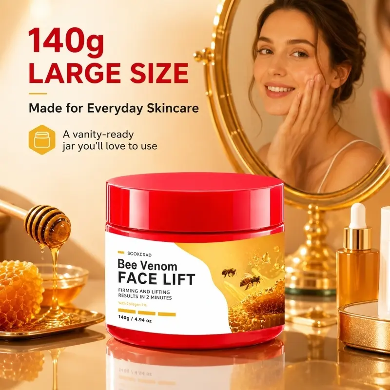 Bee Venom Face Lift Cream, Collagen, Firming, Lifting, 2 Min Firming Results, 140g