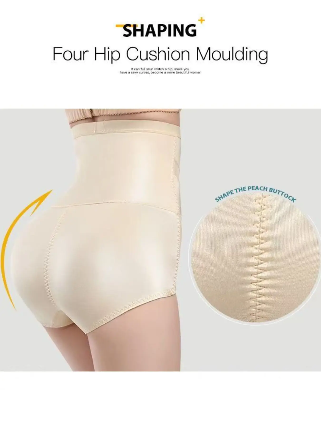 Postpartum Shapewear Pants for Women, High Waist Hip Belly Control Slimming Underwear, Seamless Peach Butt Lifting Safety Pant