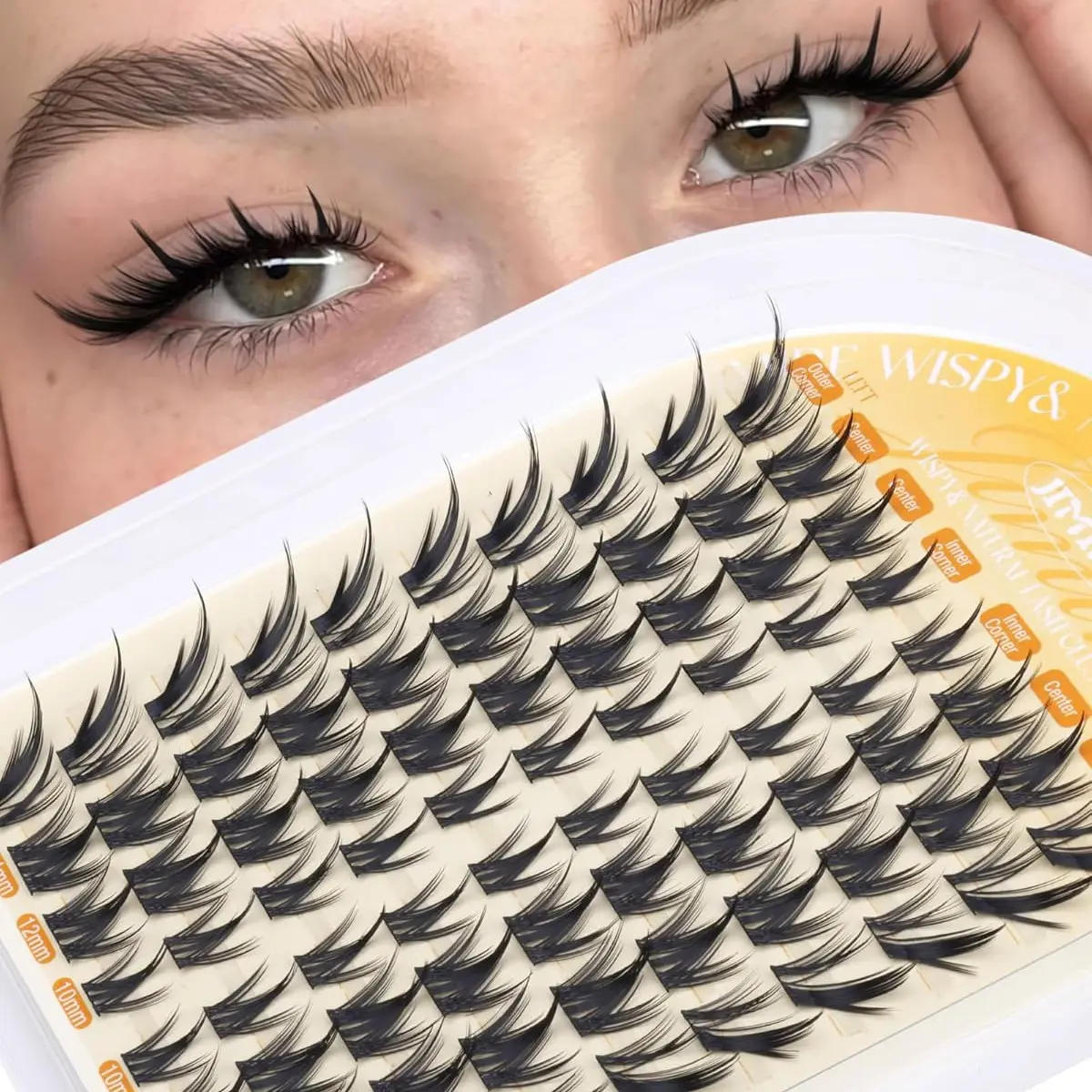 Comic Lash Clusters, DIY Cluster Lash, Dense Lash Clusters, Volume Lash Clusters, Cat Eye Lashes, Natural Look False Eyelashes 10-16mm, Single Fiber Lash Clusters, Lash Extensions, Cosmetic False Lashes