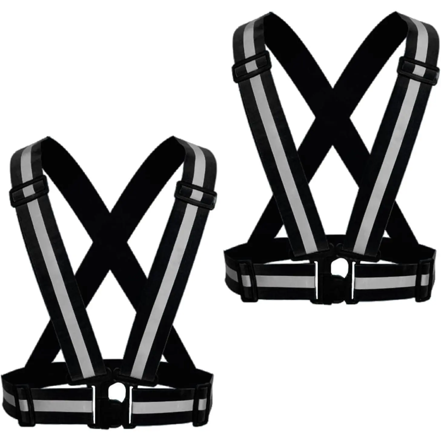 Reflective Vest, High Visibility Safety Vest Straps Reflective Gear for Night Running Walking Cycling for Men Women