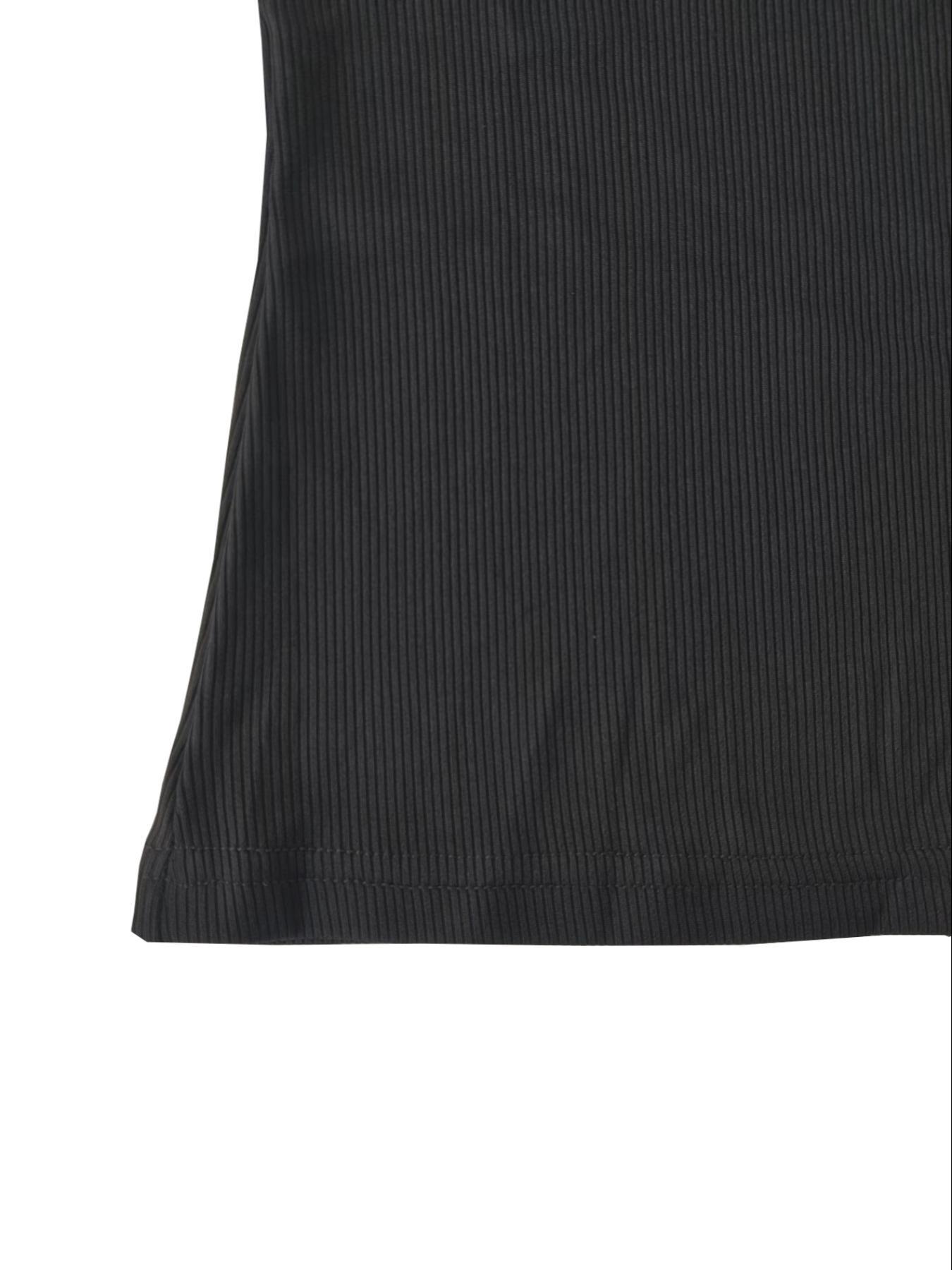 Women's Plain Cut Out Asymmetrical Neck Tee, Casual Chic Minimalist Short Sleeve T-Shirt for Daily Wear, Ladies Clothes for All Seasons, Womenswear