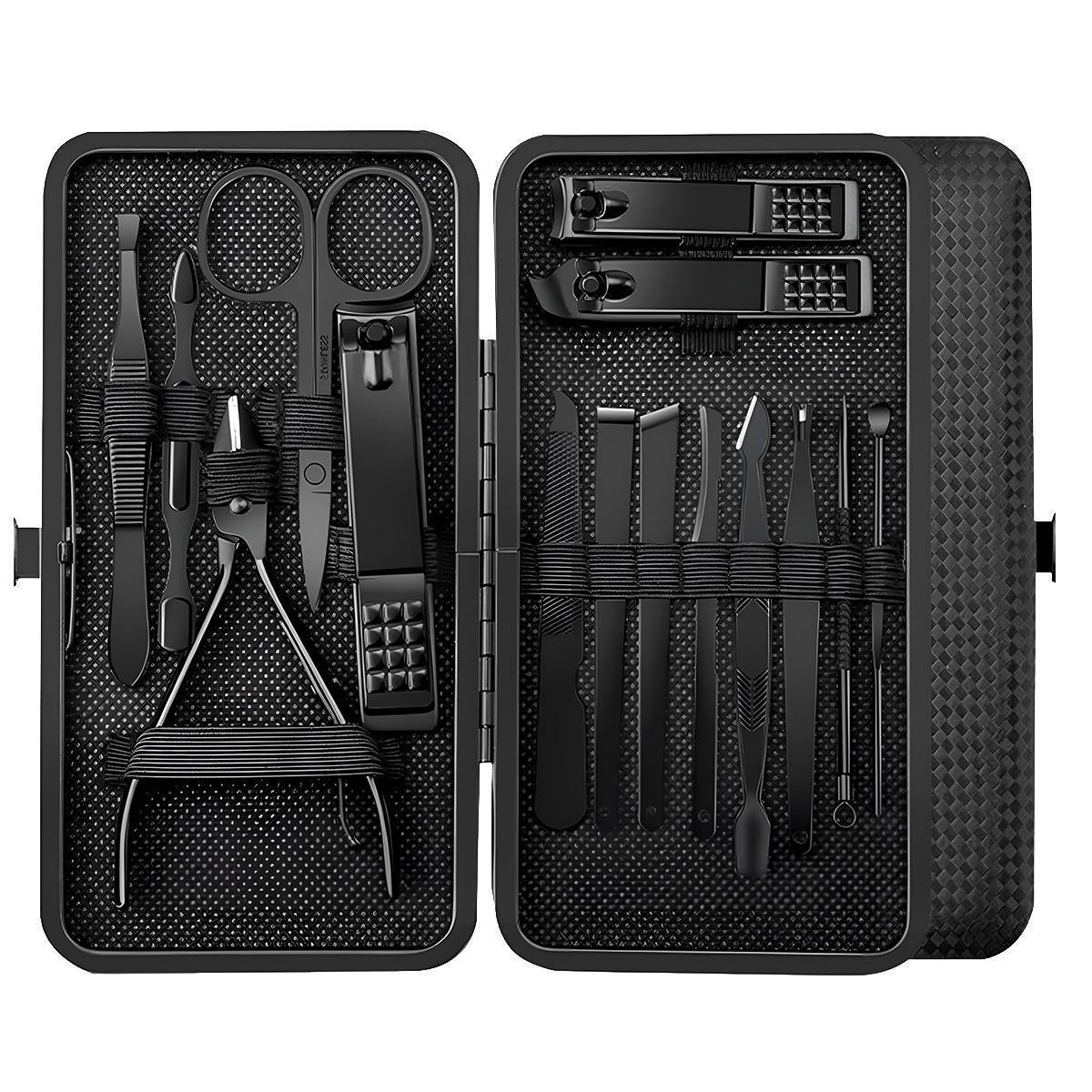 MY HEART FLY 8/15/24Pcs Professional Nail Clipper Set with Storage Case, Portable Manicure Pedicure Kit for Home & Travel, Nail Care Tool, Birthday Gift