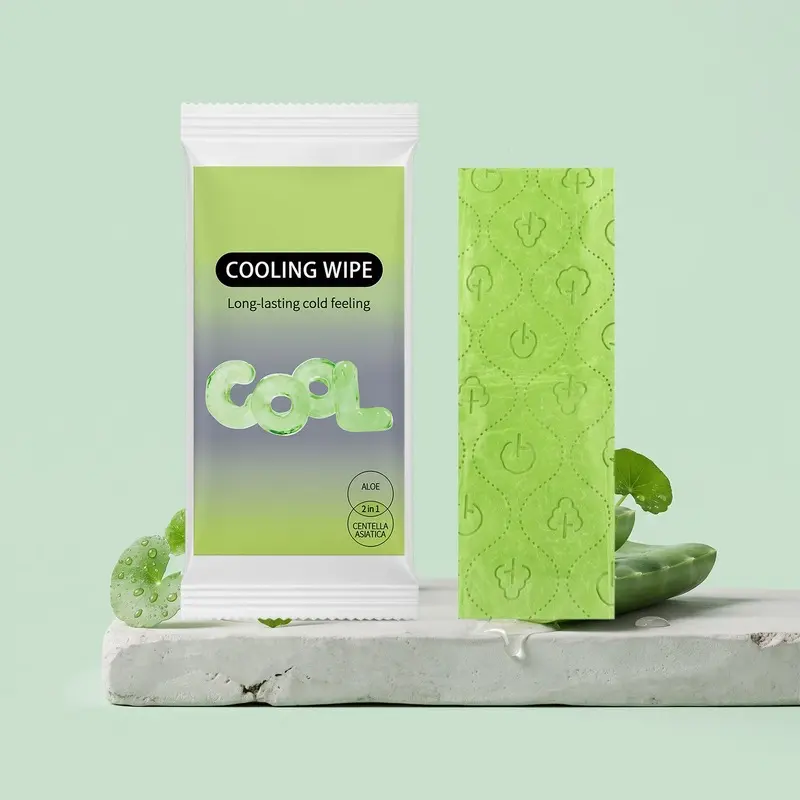 Cooling towels and XL mint cooling wipes provide instant and long-lasting cooling relief for hot weather and summer heat