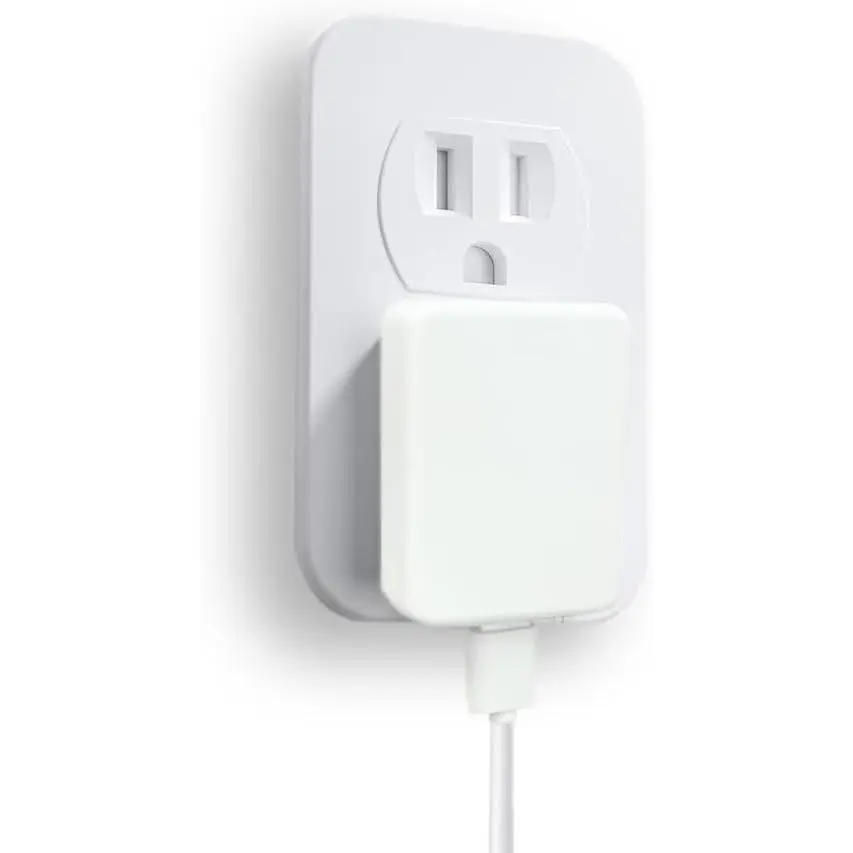 5V 2.1A 2A 1A Flat USB Wall Charger, Retractable USB Power   Block 10W 10.5W 5W AC Power  Compatible with , iPad, , Tablet, Kindle-White-1PCS (10.5W-5V 2.1A)