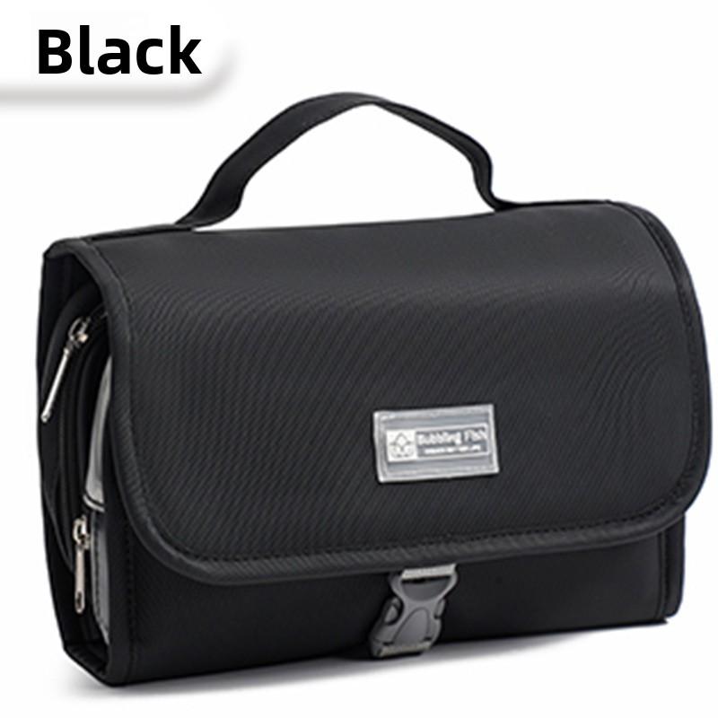 Large Capacity Travel Toiletry Organizer Detachable Hook Waterproof Cosmetic Bag Wet Dry Separation Foldable Storage Pouch for Travel