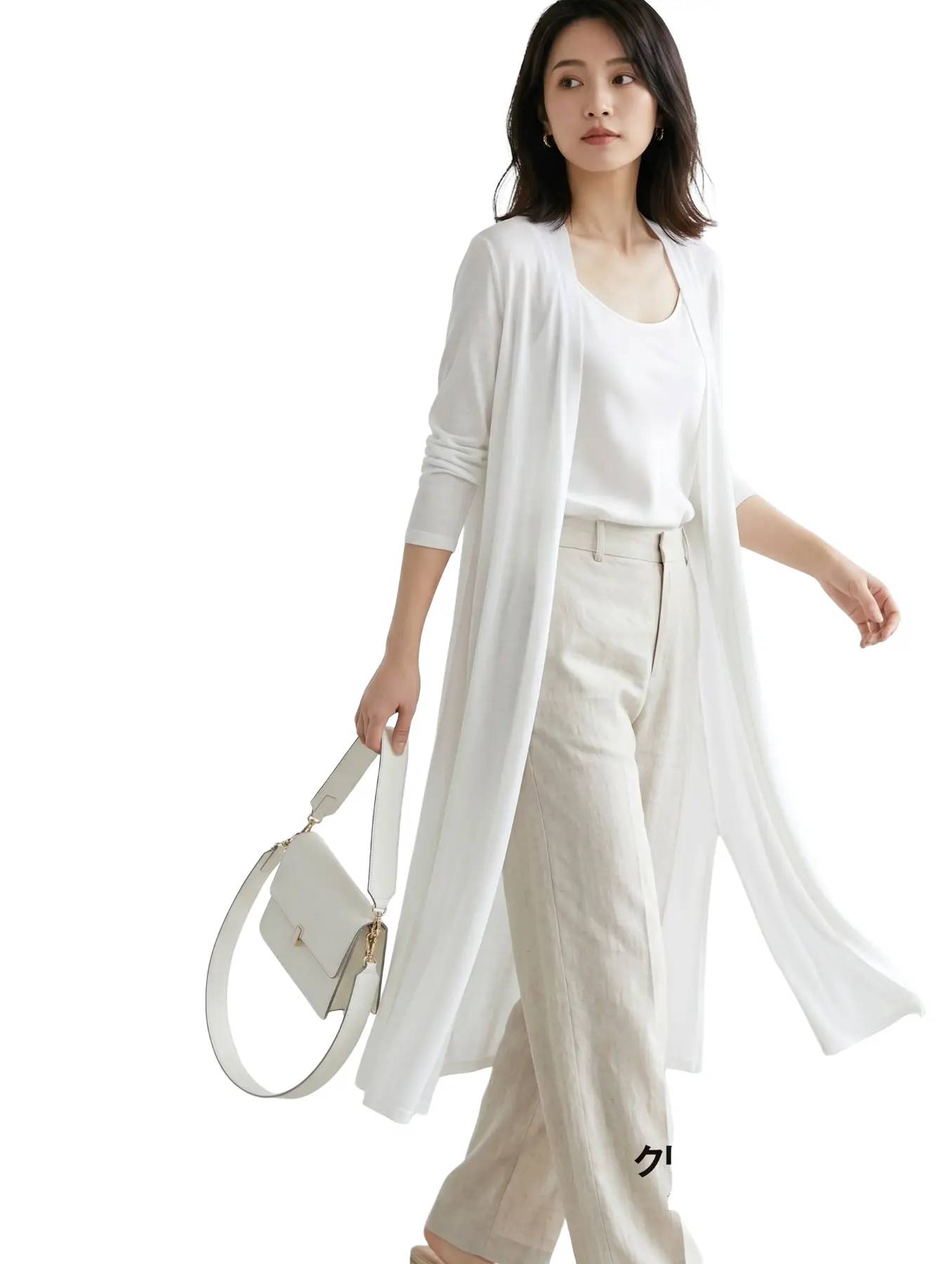 Medium-Length Cardigan, Spring Summer Lightweight Shawl, Air Conditioning Room Cover-Up, Sun Protection, Loose Fit, Chic Casual Long Sleeve Outerwear, Breathable Daily Wear