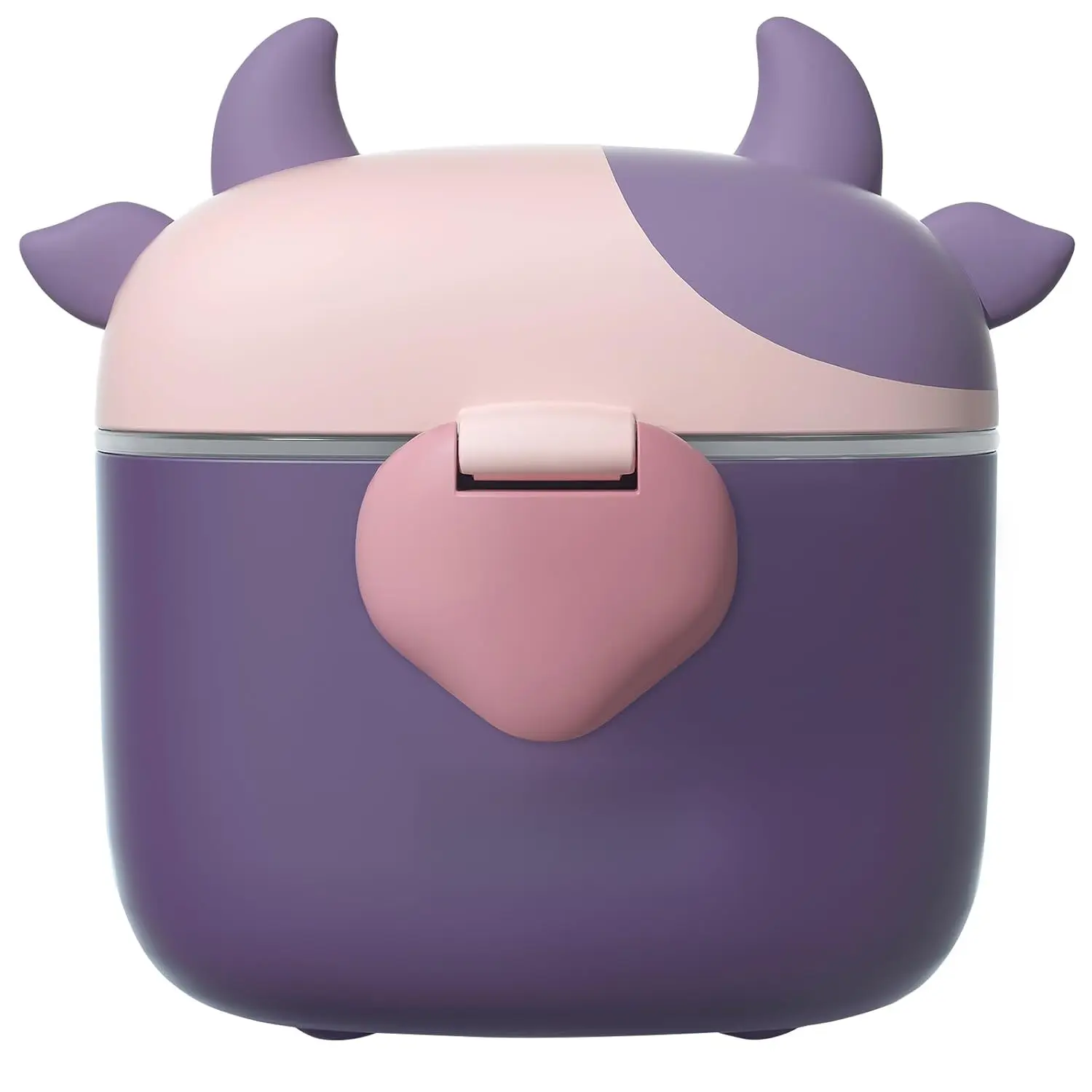 Portable Baby Formula Dispenser Container, Travel-Friendly Storage for Milk Powder, Snacks, Candy, Fruits for Infants (Purple)