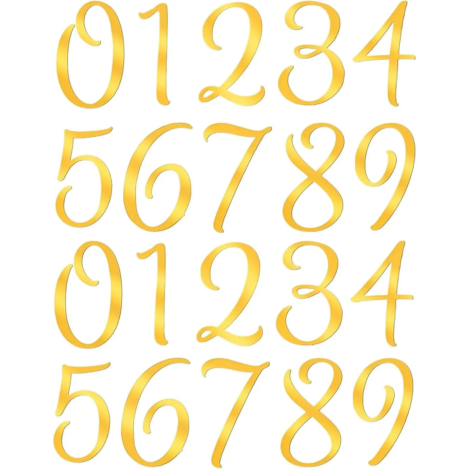 40 count Happy Birthday Cupcake Numbers Topper 0-9 Number  Shiny  Number Cake Toppers   Party DIY  Cake Sign Decorations for Birthday Party Wedding Anniversary