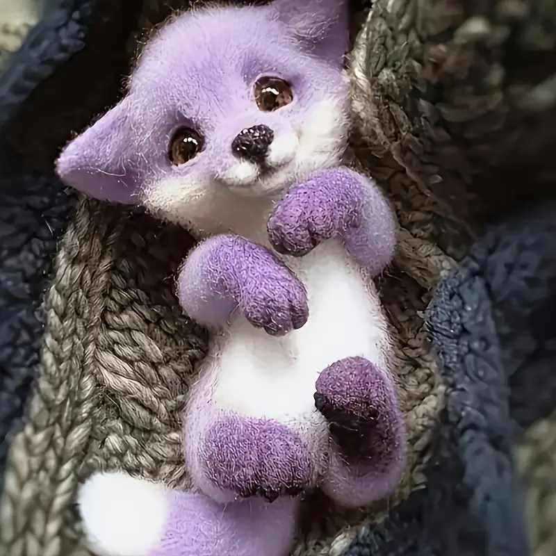Felt Needle Felting DIY Kit with Sewing Needles for Beginner Crafts Wool Sculpting Embroidery Supplies