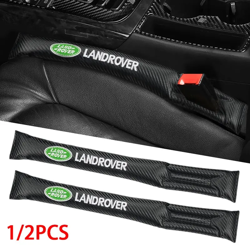 1/2pcs Land Rover Universal Car Seat Gap Plug Strip Side Seam PU Leather Car Gap Filler Leak Proof Seat Gap Storage Organizer Interior Decoration Accessories