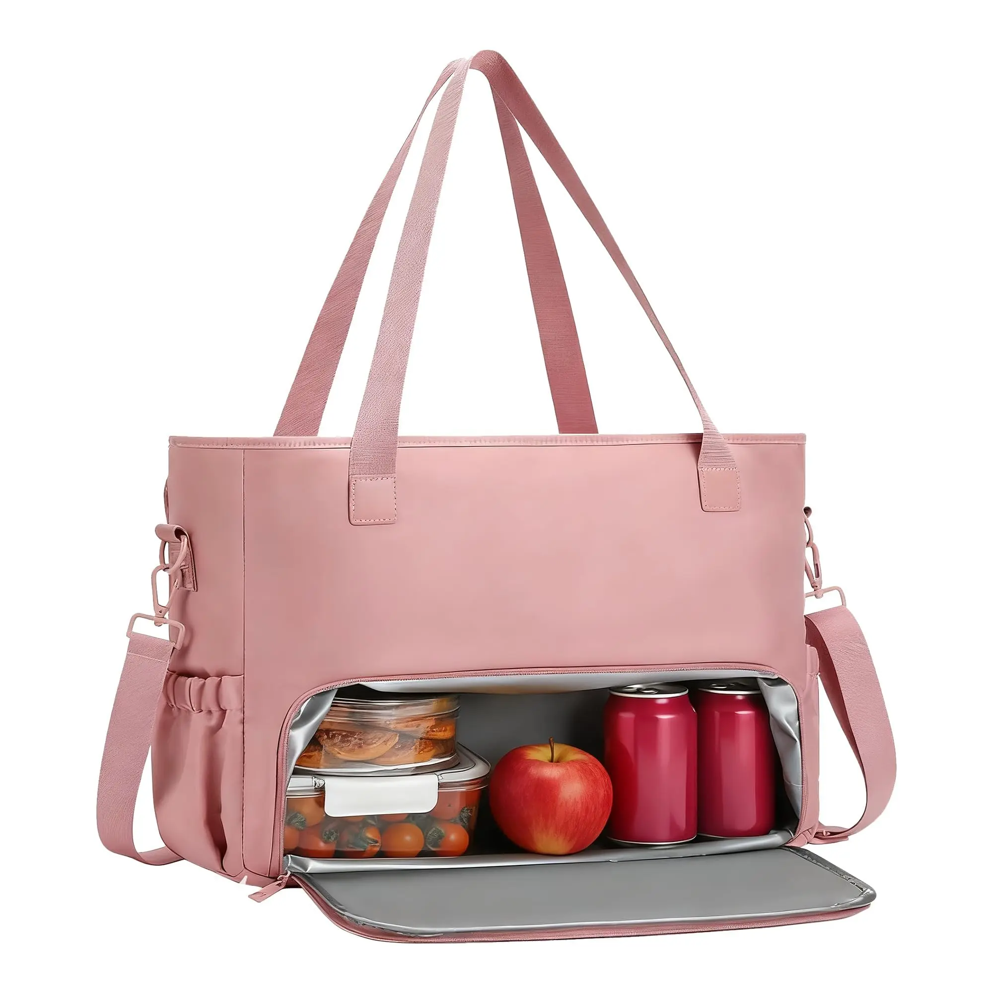 Garvee Versatile Women's Work Tote Bag with Insulated Lunch Compartment, Premium Polyester, Leakproof, 2-in-1 Design for Office, Travel, School, and Everyday Use, Stylish and Functional