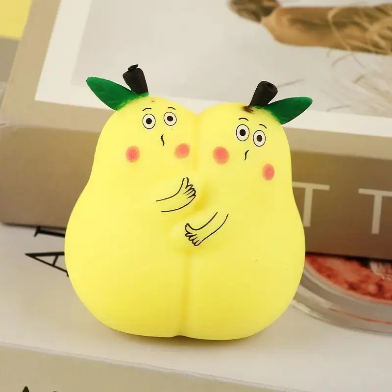 Soft Cute Hug Apple Stress Relief Toy, Creative Apple Decoration, Office Worker Relaxation Toy, Healing Finger Toy, Pressure Relief Toy