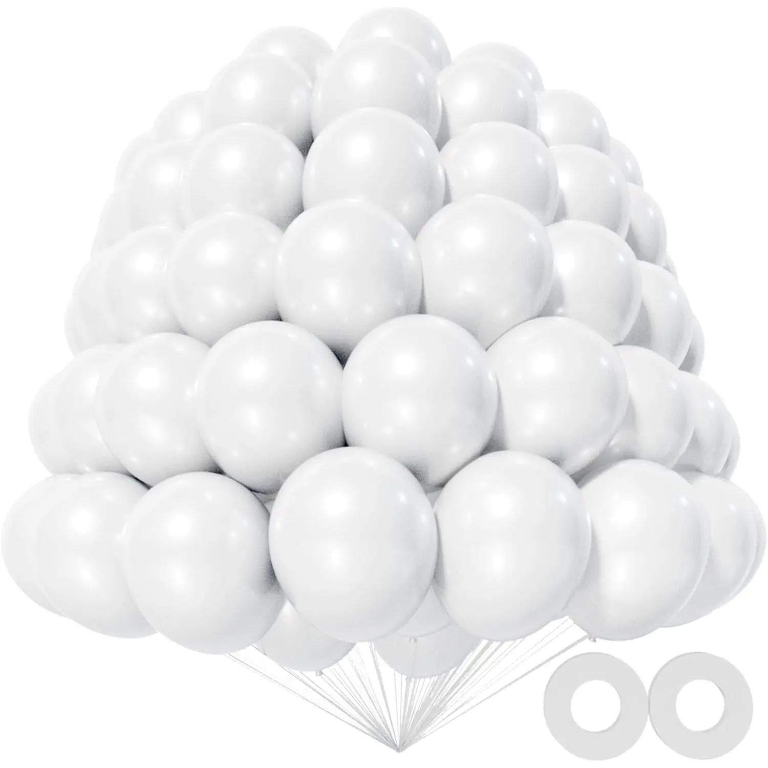 200pcs White Balloons 5 Inch, Small Mini Latex Balloons for Party Birthday Baby Shower Anniversary Festival Arch Garland Decorationfidget toys