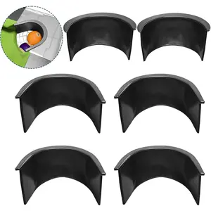 6 Pcs Pool Table Pocket Liners Replacements, 4 Corner & 2 Side Billiards Pocket Parts for Pool Tables