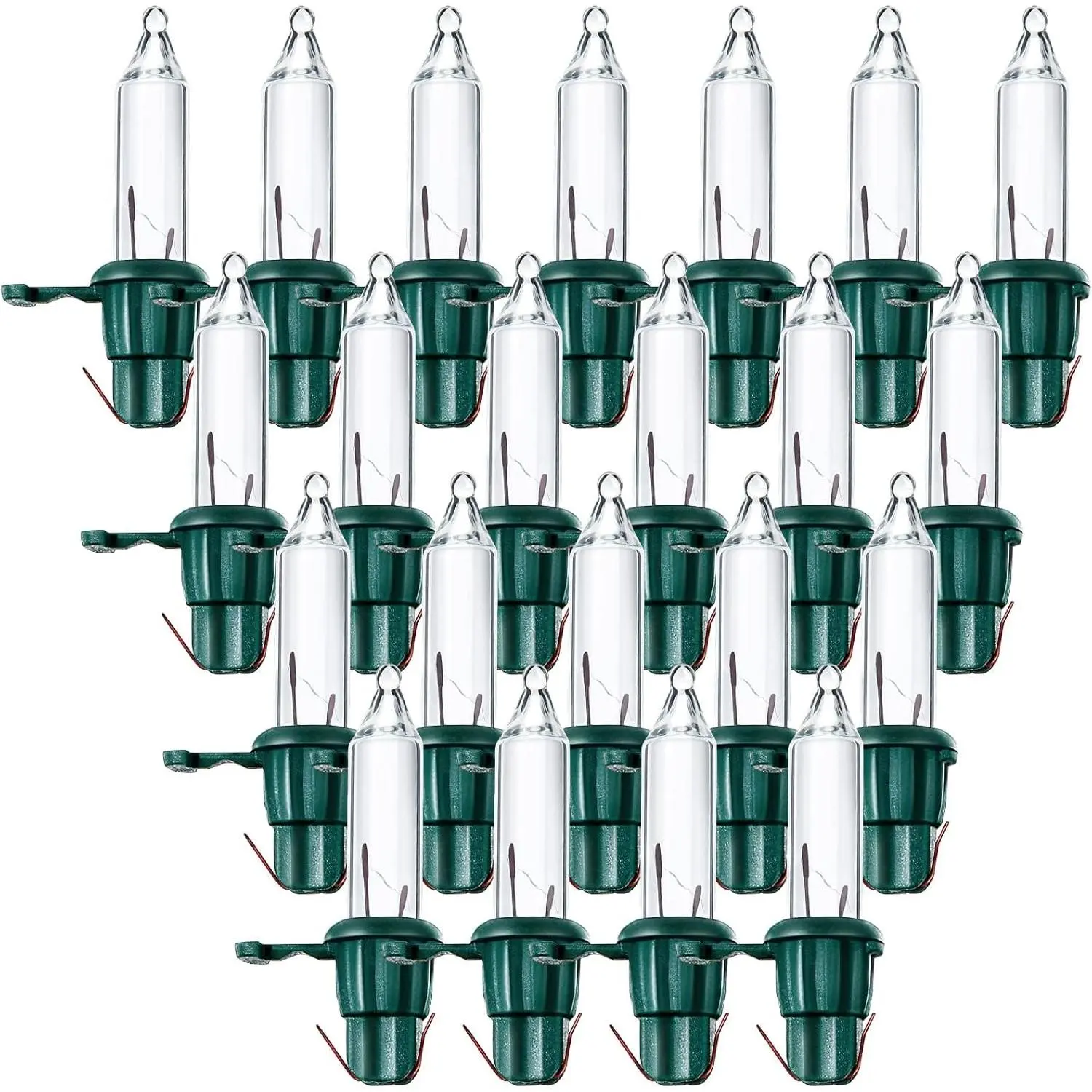 60 Count Christmas Tree Replacement Light Bulbs 2.5v 0.425 Watt Replacement Bulb Mini Incandescent Wire String Lights Decoration for Prelit Xmas Tree(Green Base with Warm White Bulb)fidget toys