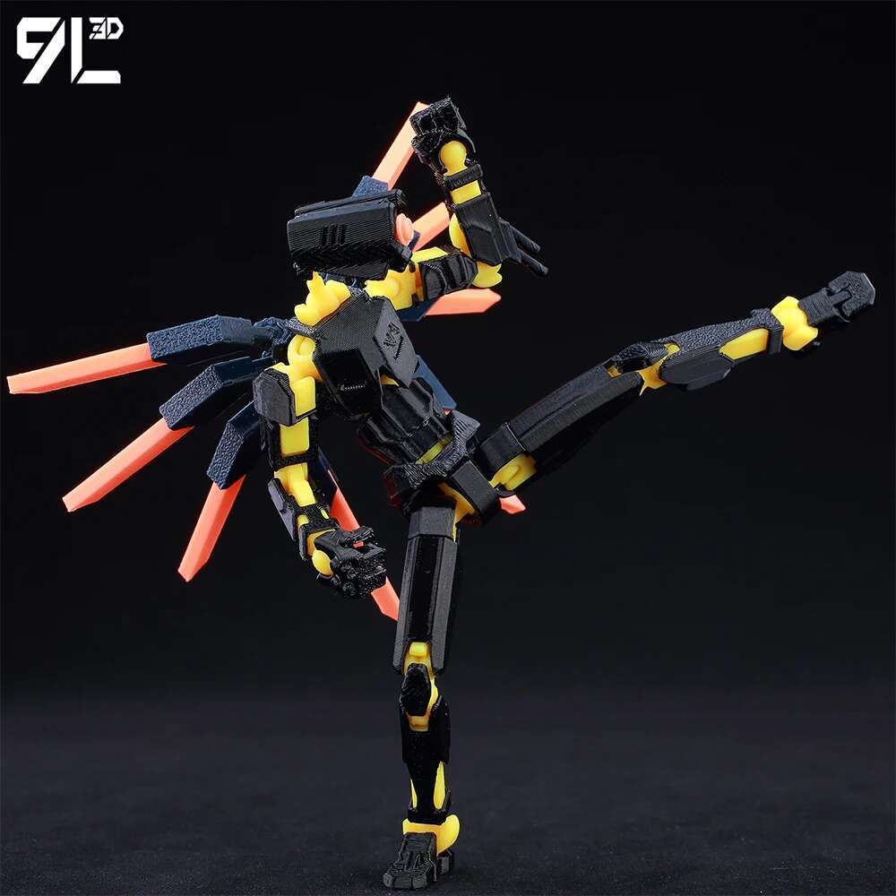 Lucky13 Dummy13 Ultrakill V1 Series Anime Characters-3D Printed Multi-Jointed Deformable Body Posing Model Multi-color Toys Gift