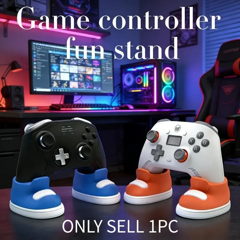 Colorful Shoe-Shaped Game Controller Stand Holder, Compatible with Ps4 Ps5 Xbox Controllers, Perfect Gift for Gamers Birthday Christmas Valentine's Day