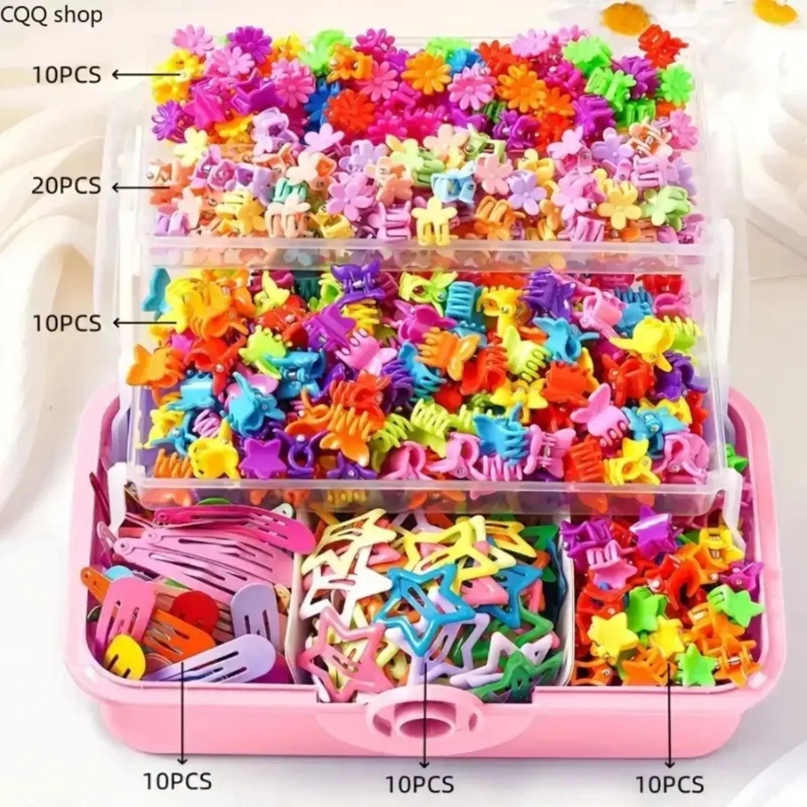 Girls All-in-One Hair Accessory Set | Viral 2026 Princess Toddler Kit, Mixed Side Barrettes Elastic Hair Scrunchies Pack, Soft Cute Kids Head Decor for Daily Outfit Dress Party Birthday Gift