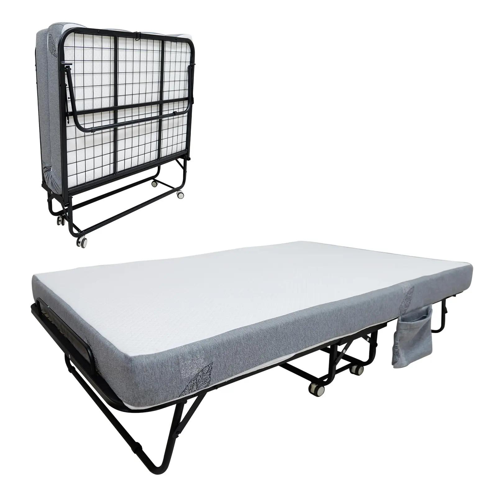 🛏️ Garvee Folding Bed with 6" Memory Foam Mattress – Heavy-Duty Steel Frame, Portable Guest Bed with Wheels, 450 lbs Capacity for Apartments, RVs & Dorms!