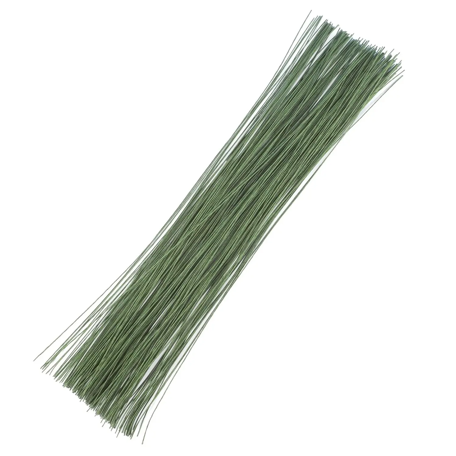 200 Pcs 26 Gauge 14 Inch Green Floral Wire for Crafts Bouquet Stem Wreath Making Flower Arrangement Supplies