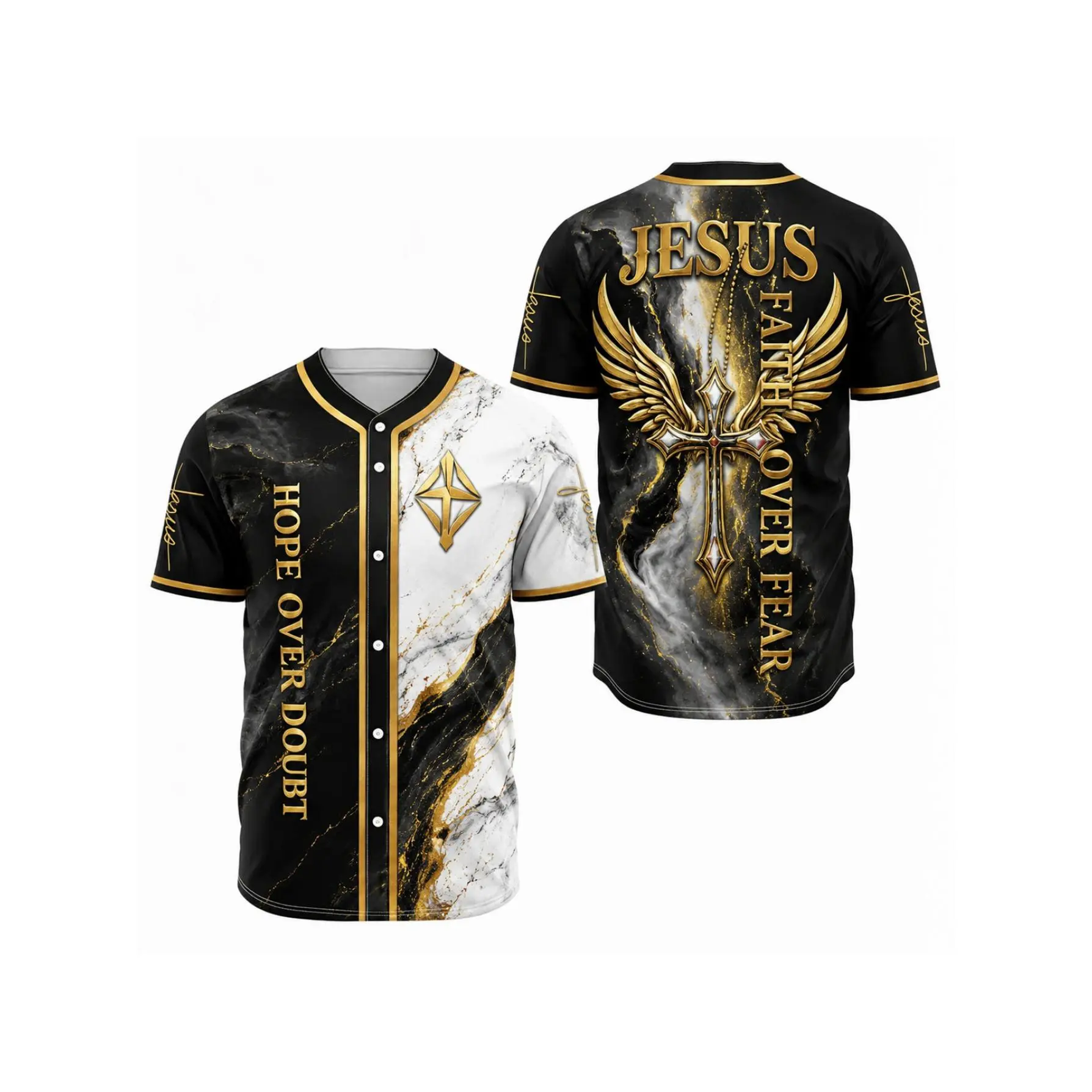 Men's Baseball Jersey, with Cross-shaped Wings Print, for Fashionable Sports and Baseball Games. Suitable for Training, Competitions, and a Gift for Baseball Fans on July 4th Independence Day.