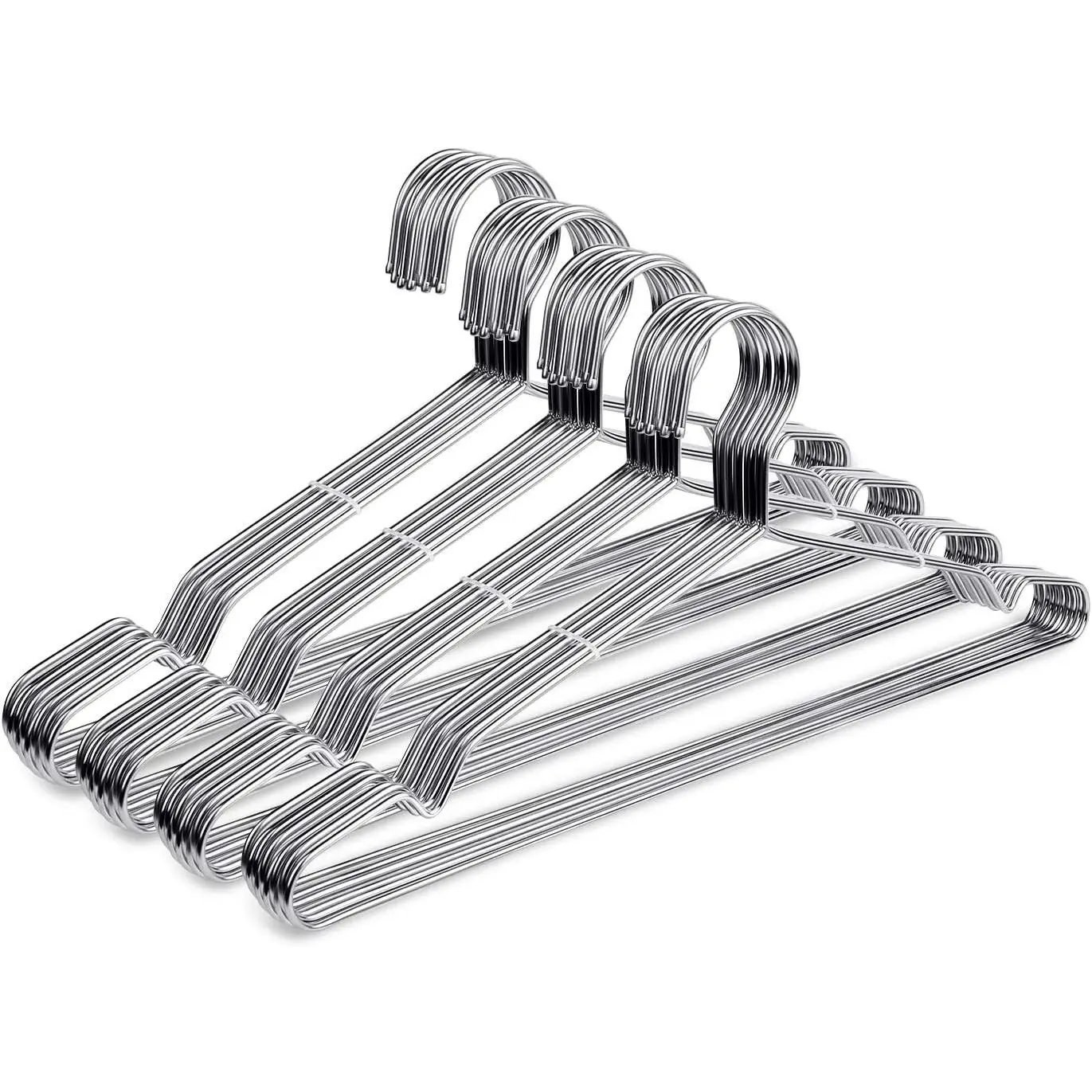 Wire Coat Hangers 40 Pack Strong Heavy Duty Stainless Steel Metal Ultra Thin Space Saving Clothes Hangers 16.5 Inch