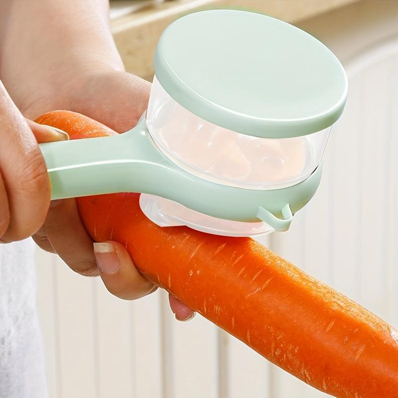 2pcs Vegetables Peeling Knife with Storage Box Manual Fruit Apple Peeling Cutter Potatoes Cucumber Shelling Tool Kitchen Accessories